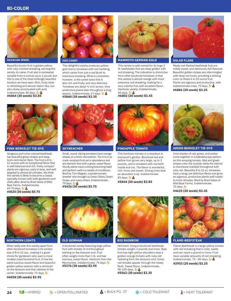 Tomato Growers Supply Company Seed Catalog Weekly Ad January 1 - December 31, 2026