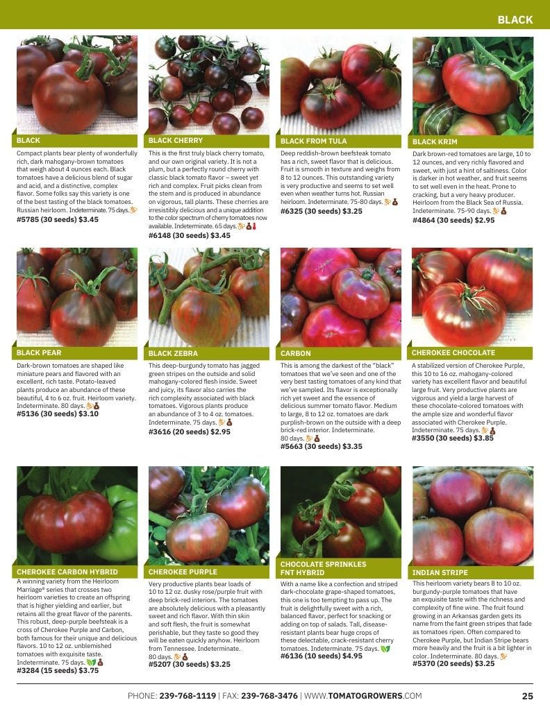 Tomato Growers Supply Company Seed Catalog Weekly Ad January 1 - December 31, 2026