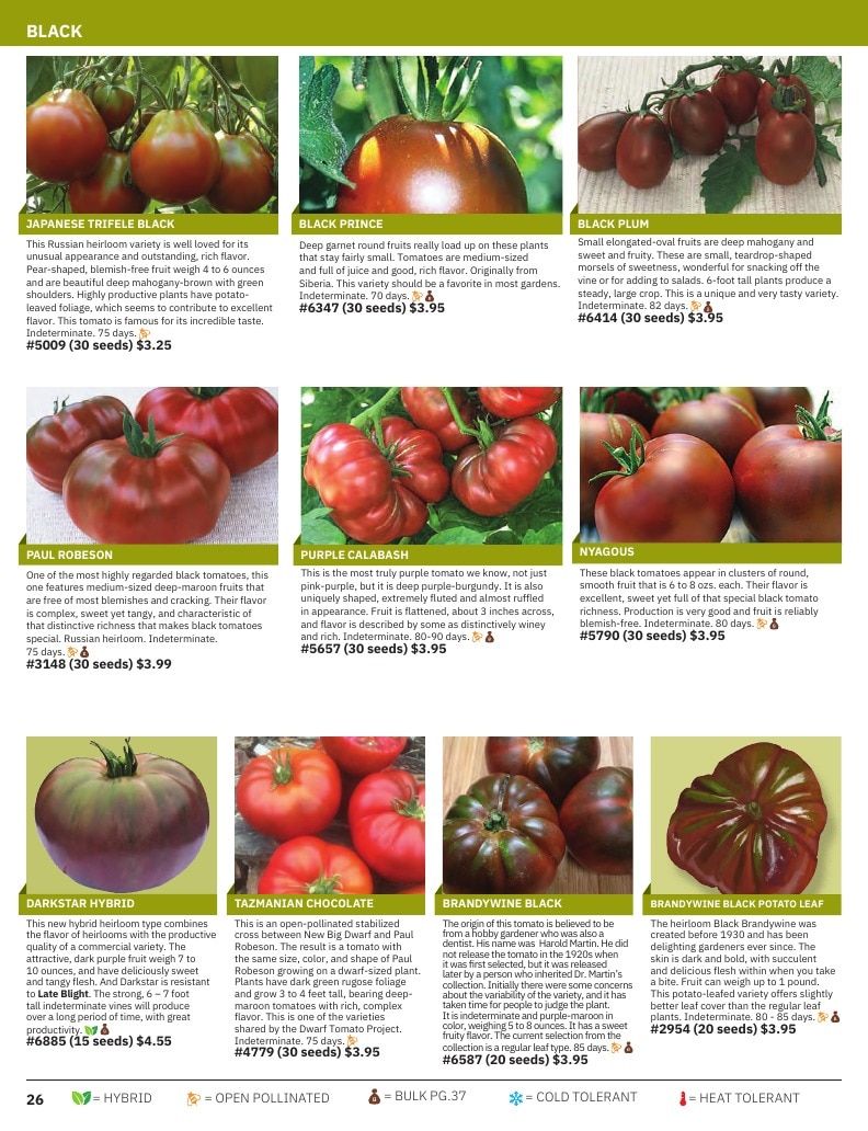 Tomato Growers Supply Company Seed Catalog Weekly Ad January 1 - December 31, 2026