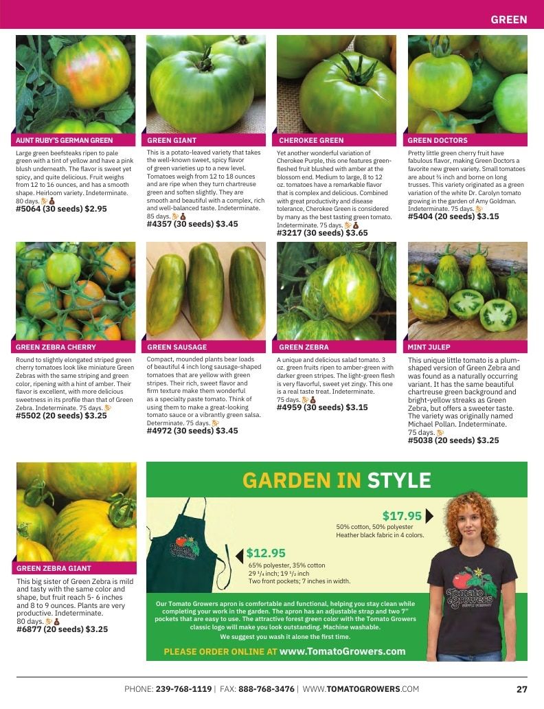 Tomato Growers Supply Company Seed Catalog Weekly Ad January 1 - December 31, 2026