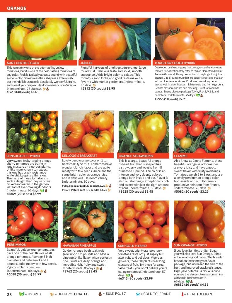 Tomato Growers Supply Company Seed Catalog Weekly Ad January 1 - December 31, 2026