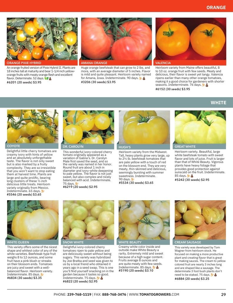 Tomato Growers Supply Company Seed Catalog Weekly Ad January 1 - December 31, 2026