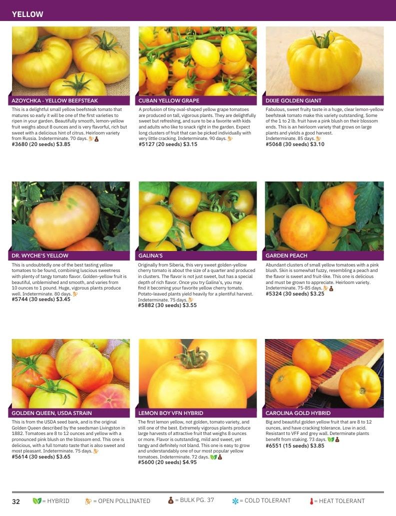 Tomato Growers Supply Company Seed Catalog Weekly Ad January 1 - December 31, 2026