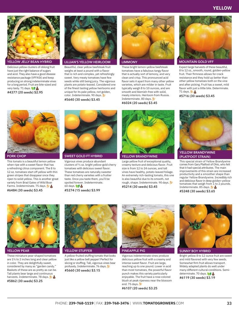 Tomato Growers Supply Company Seed Catalog Weekly Ad January 1 - December 31, 2026