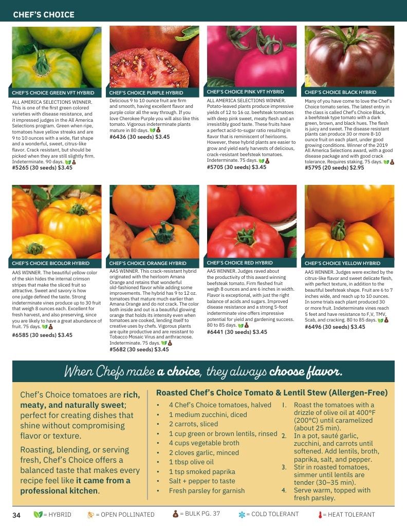 Tomato Growers Supply Company Seed Catalog Weekly Ad January 1 - December 31, 2026