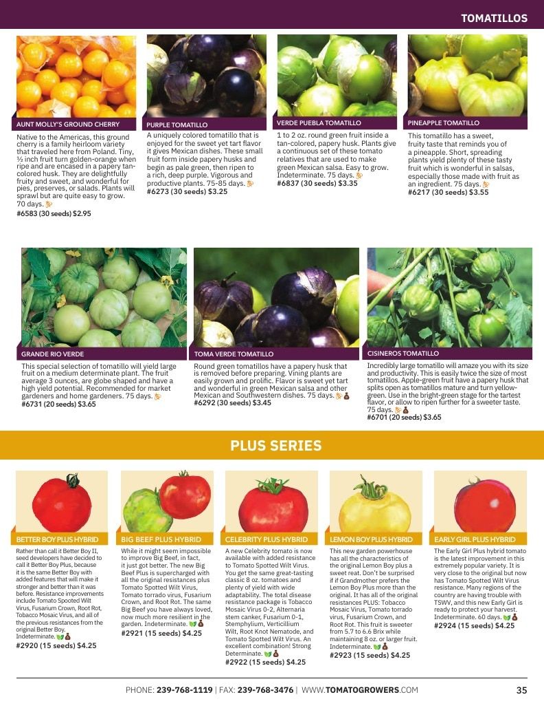Tomato Growers Supply Company Seed Catalog Weekly Ad January 1 - December 31, 2026