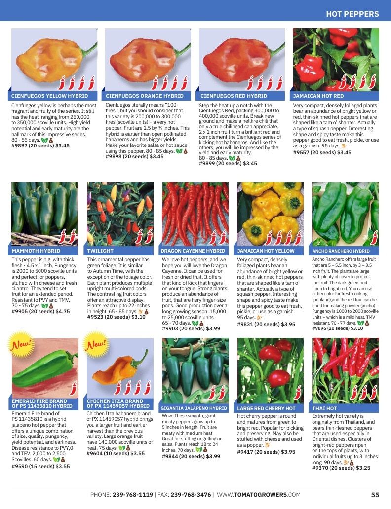 Tomato Growers Supply Company Seed Catalog Weekly Ad January 1 - December 31, 2026