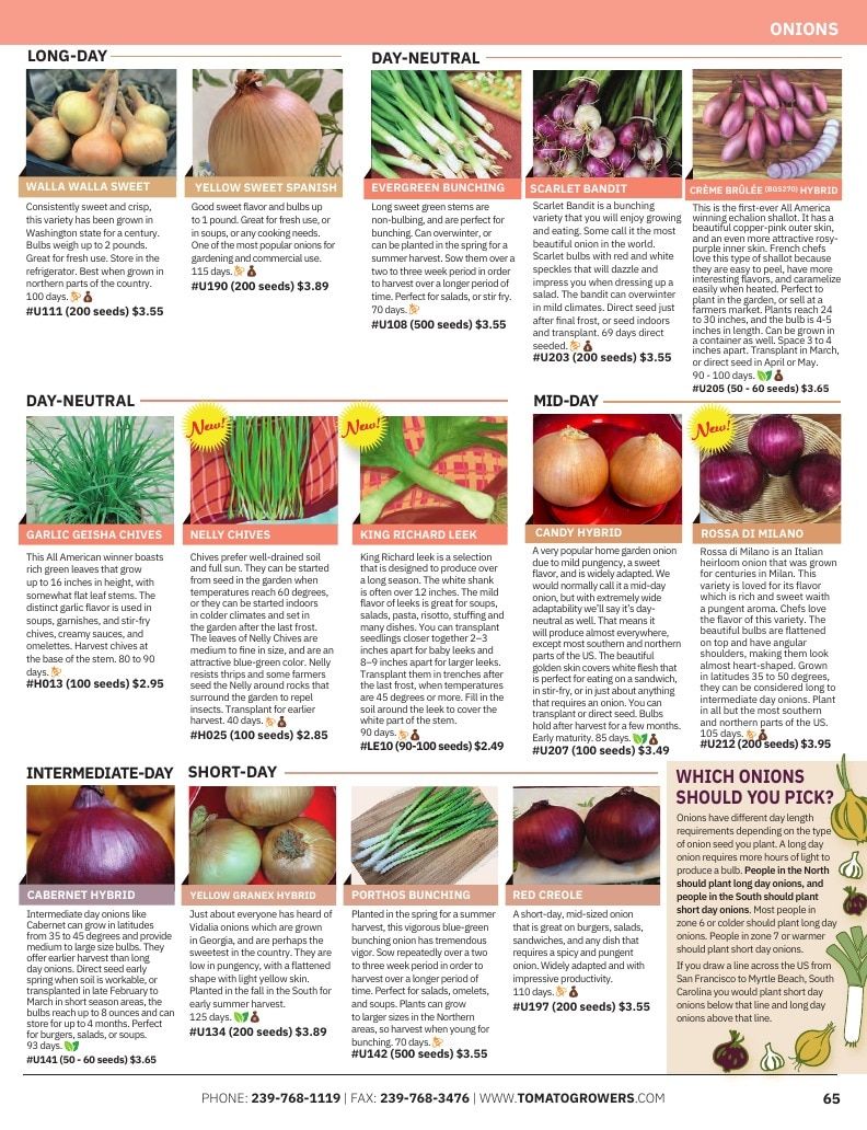 Tomato Growers Supply Company Seed Catalog Weekly Ad January 1 - December 31, 2026