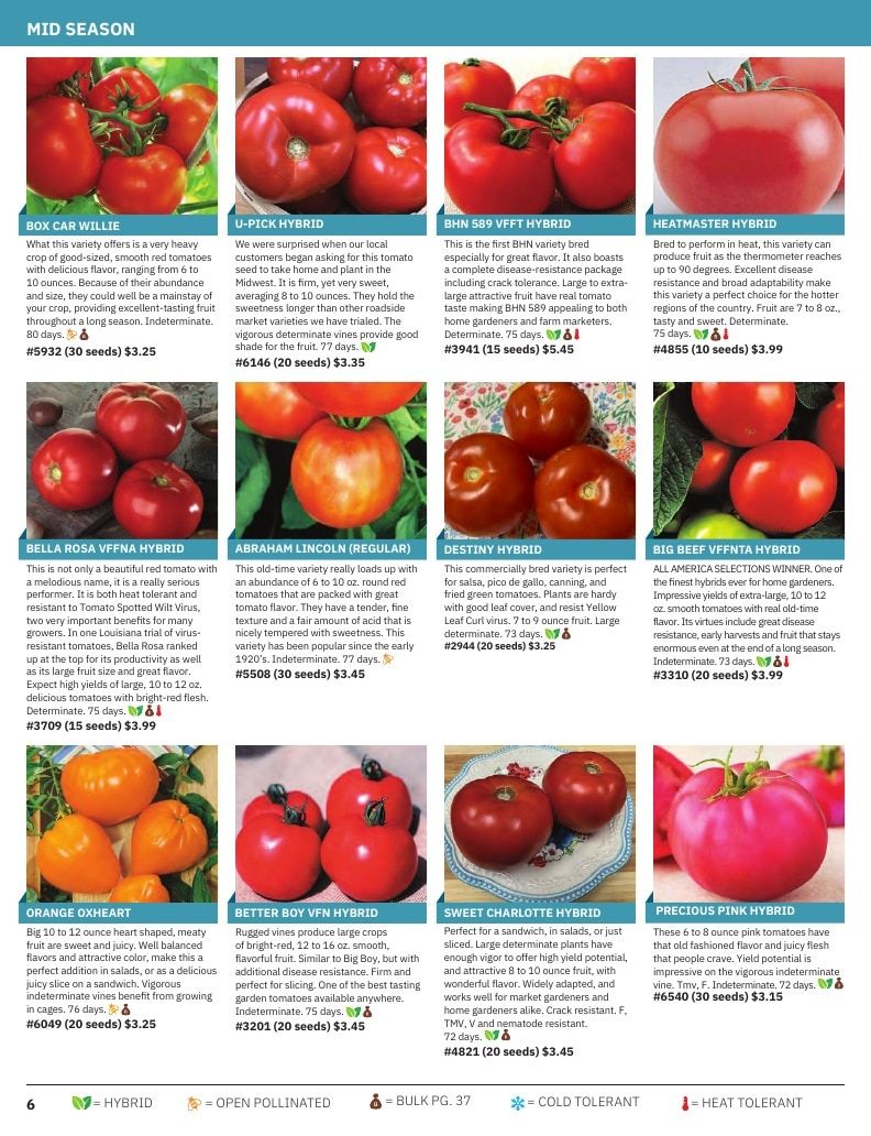Tomato Growers Supply Company Seed Catalog Weekly Ad January 1 - December 31, 2026