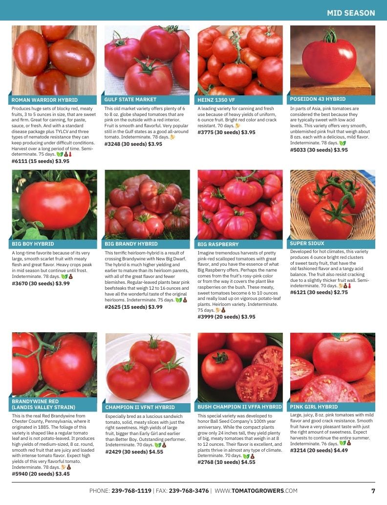 Tomato Growers Supply Company Seed Catalog Weekly Ad January 1 - December 31, 2026