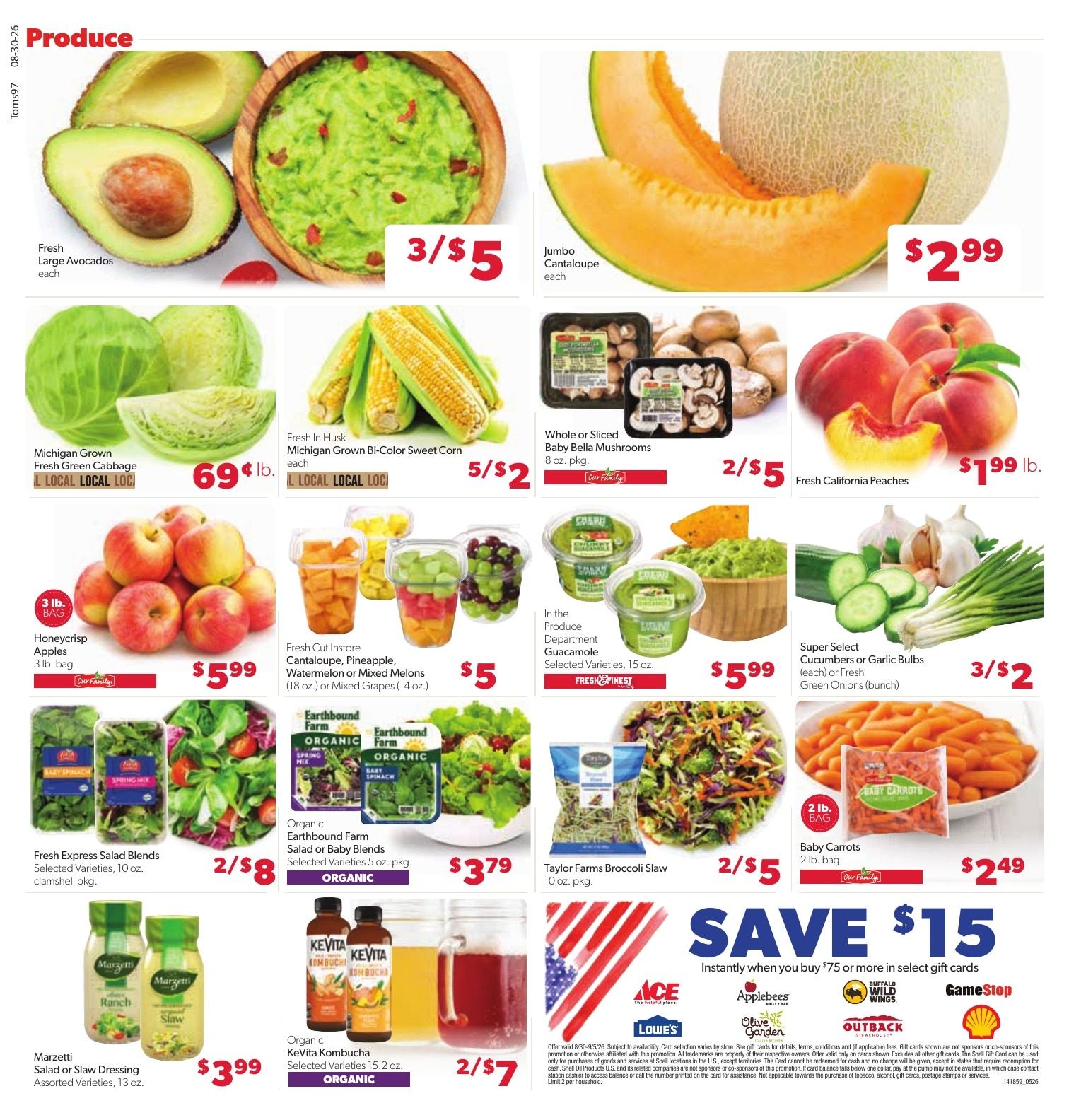 Tom's Food Center (Okemos, MI) Weekly Ad August 30 - September 5, 2026