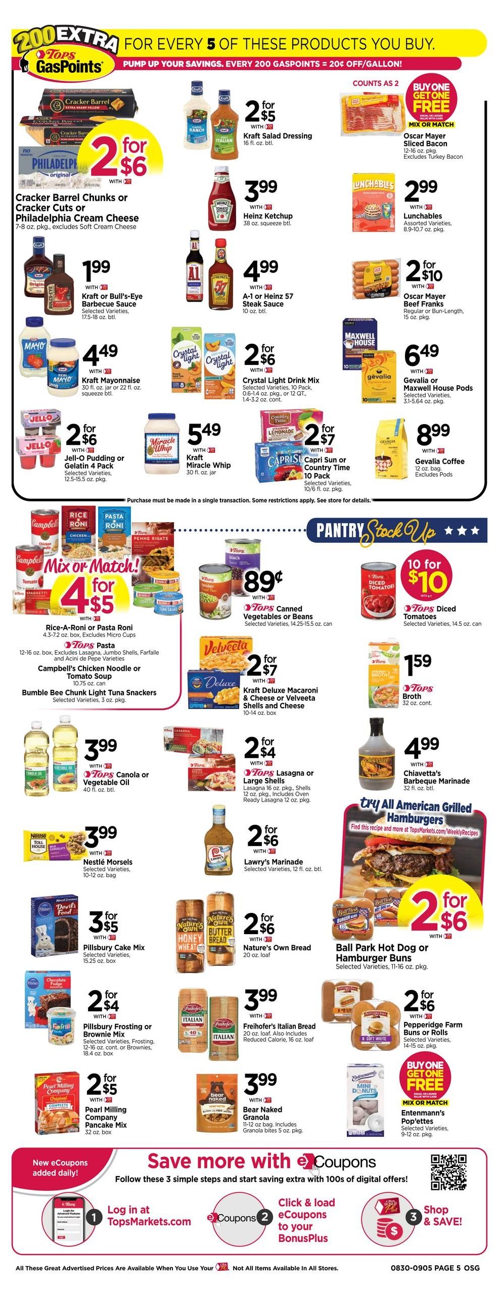 Tops Friendly Markets (Alder Creek Area, NY) Weekly Ad August 30 - September 5, 2026