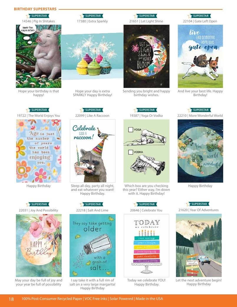Tree-Free Greetings Greeting Cards Catalog Weekly Ad January 1 - December 31, 2026