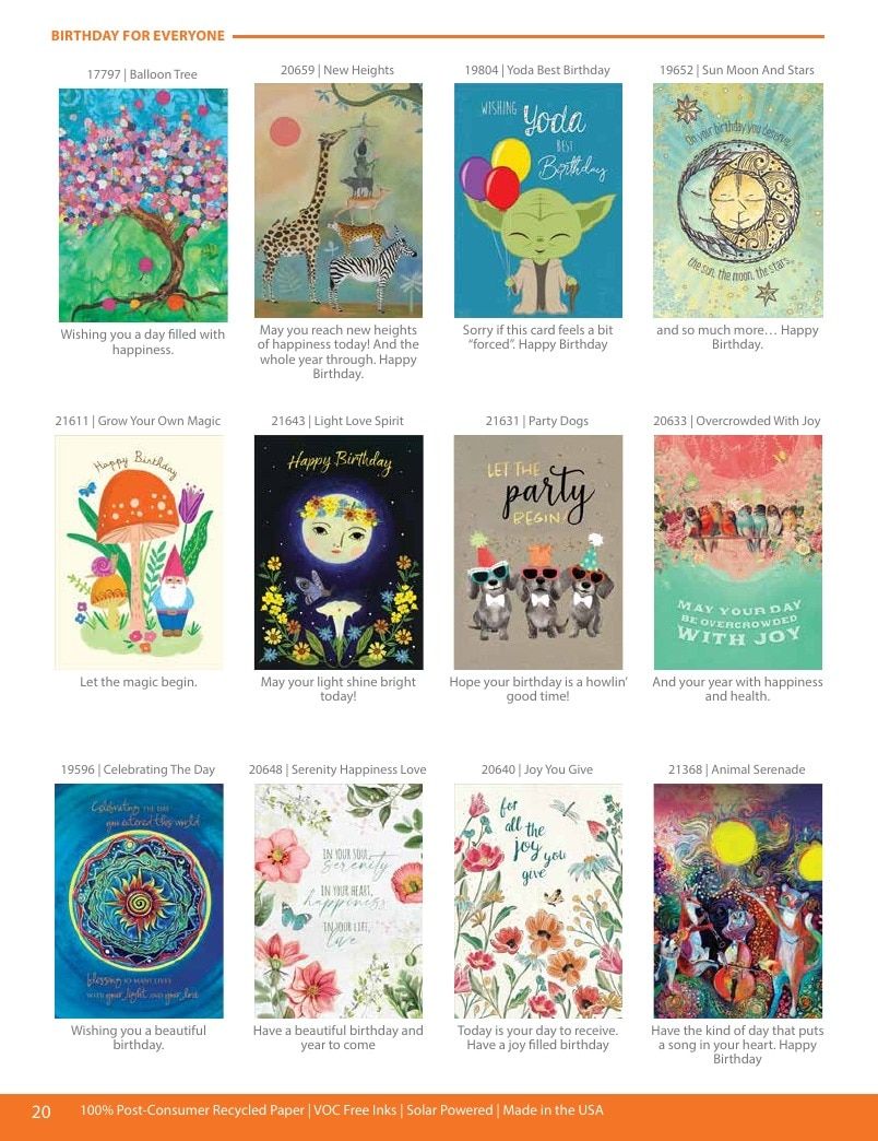 Tree-Free Greetings Greeting Cards Catalog Weekly Ad January 1 - December 31, 2026