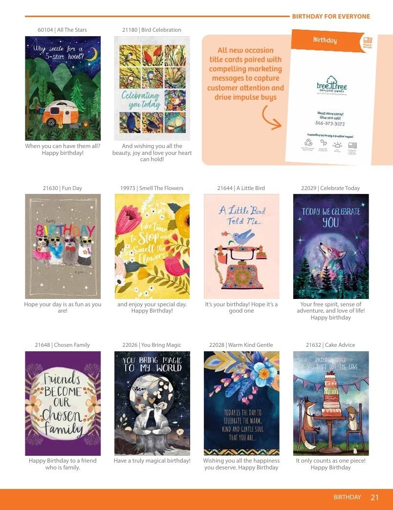 Tree-Free Greetings Greeting Cards Catalog Weekly Ad January 1 - December 31, 2026