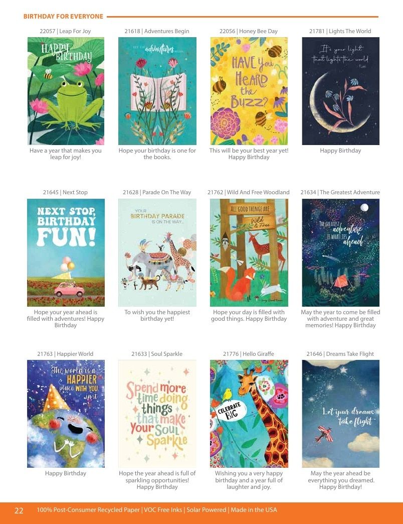 Tree-Free Greetings Greeting Cards Catalog Weekly Ad January 1 - December 31, 2026
