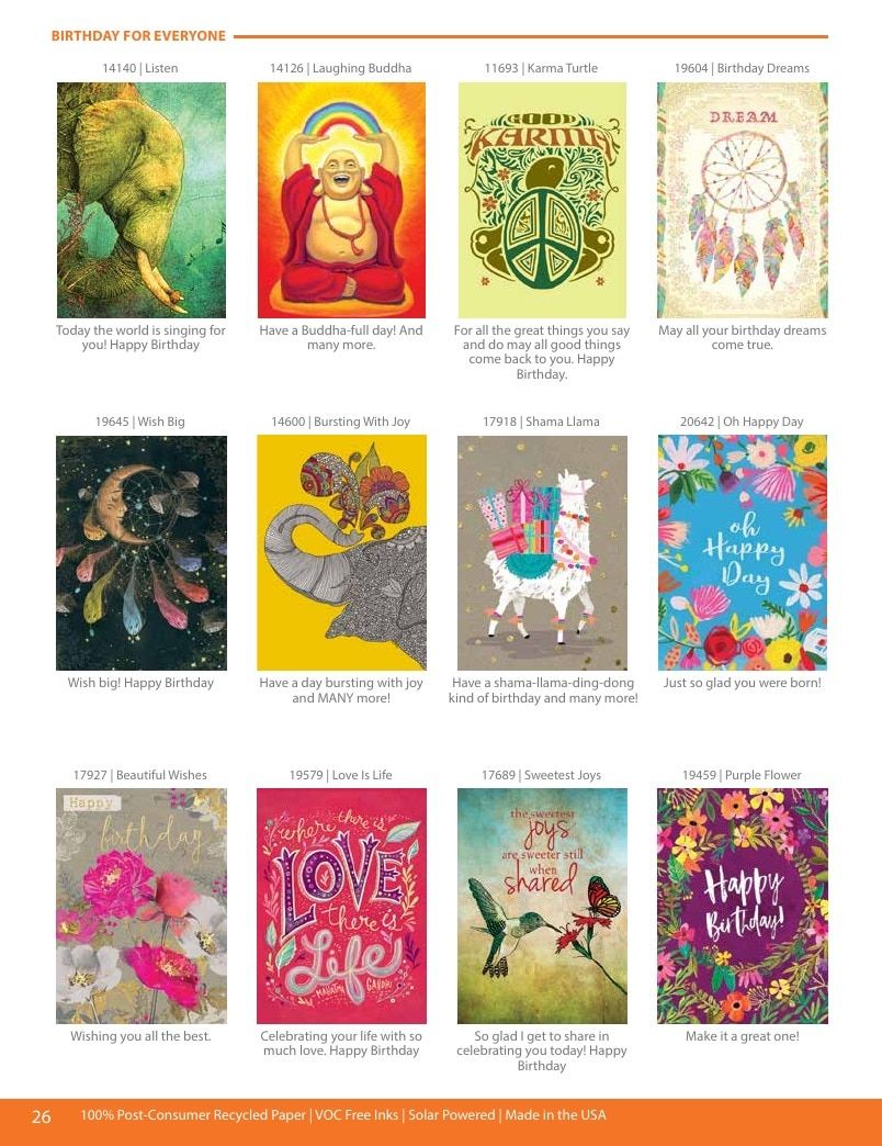 Tree-Free Greetings Greeting Cards Catalog Weekly Ad January 1 - December 31, 2026