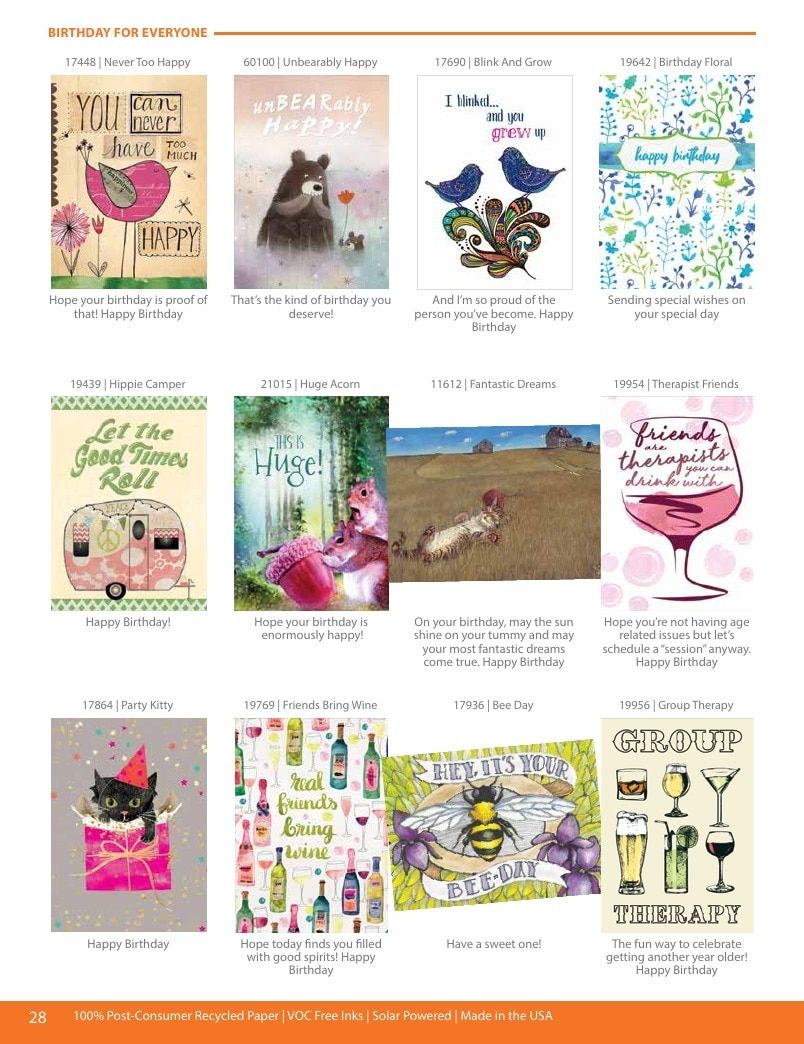 Tree-Free Greetings Greeting Cards Catalog Weekly Ad January 1 - December 31, 2026