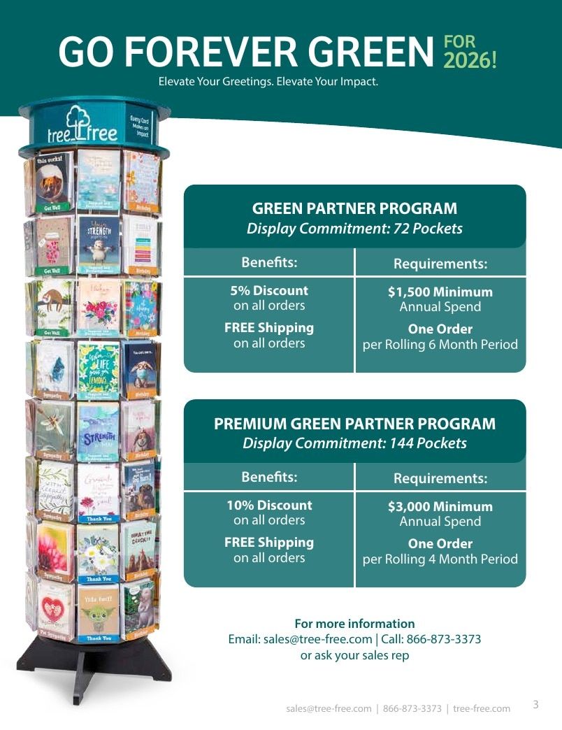 Tree-Free Greetings Greeting Cards Catalog Weekly Ad January 1 - December 31, 2026