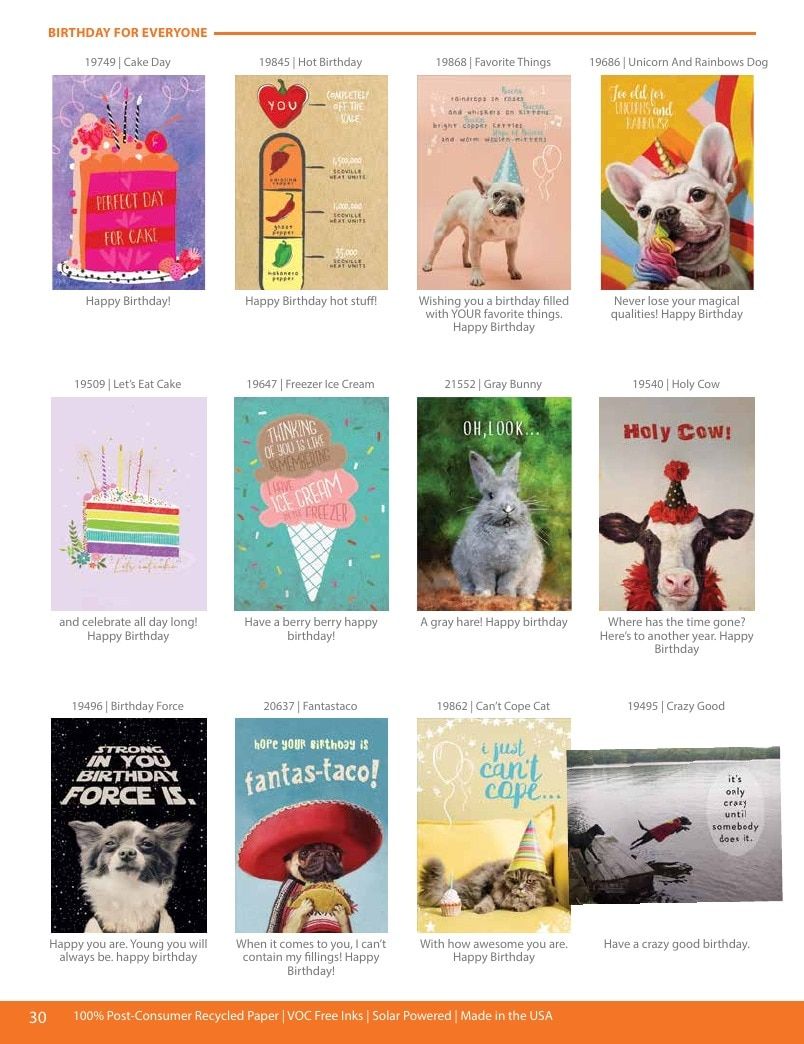 Tree-Free Greetings Greeting Cards Catalog Weekly Ad January 1 - December 31, 2026
