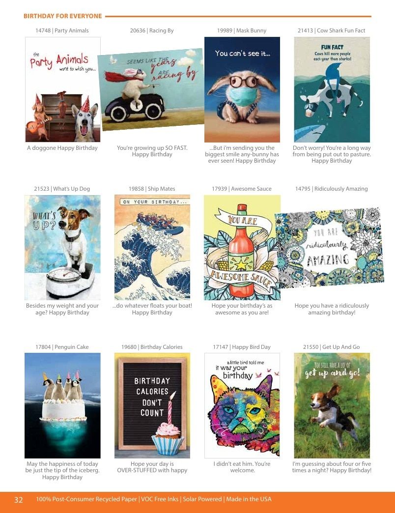 Tree-Free Greetings Greeting Cards Catalog Weekly Ad January 1 - December 31, 2026