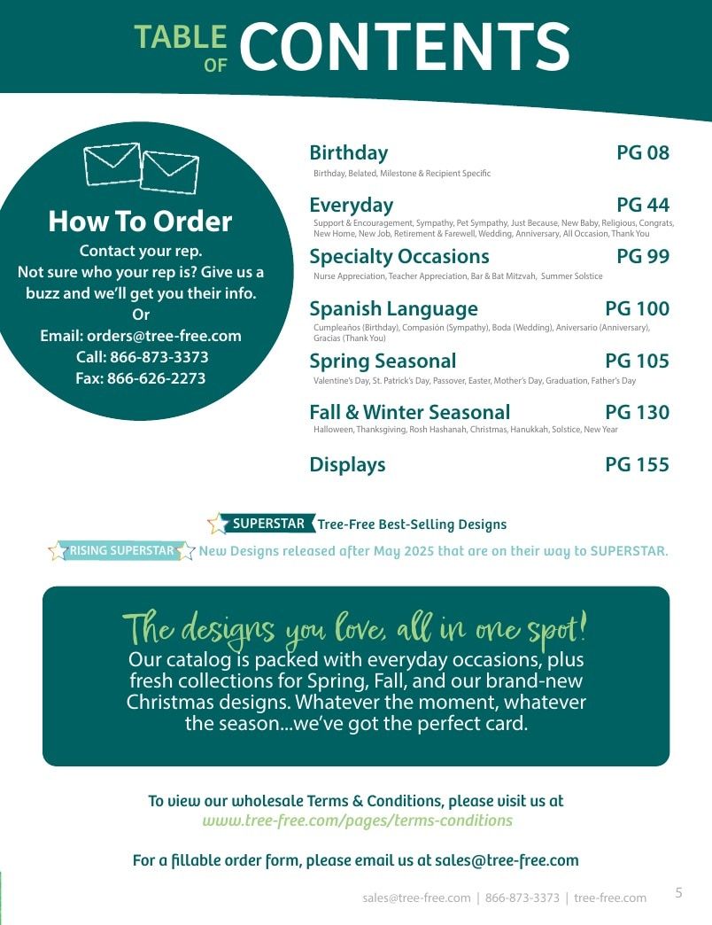 Tree-Free Greetings Greeting Cards Catalog Weekly Ad January 1 - December 31, 2026