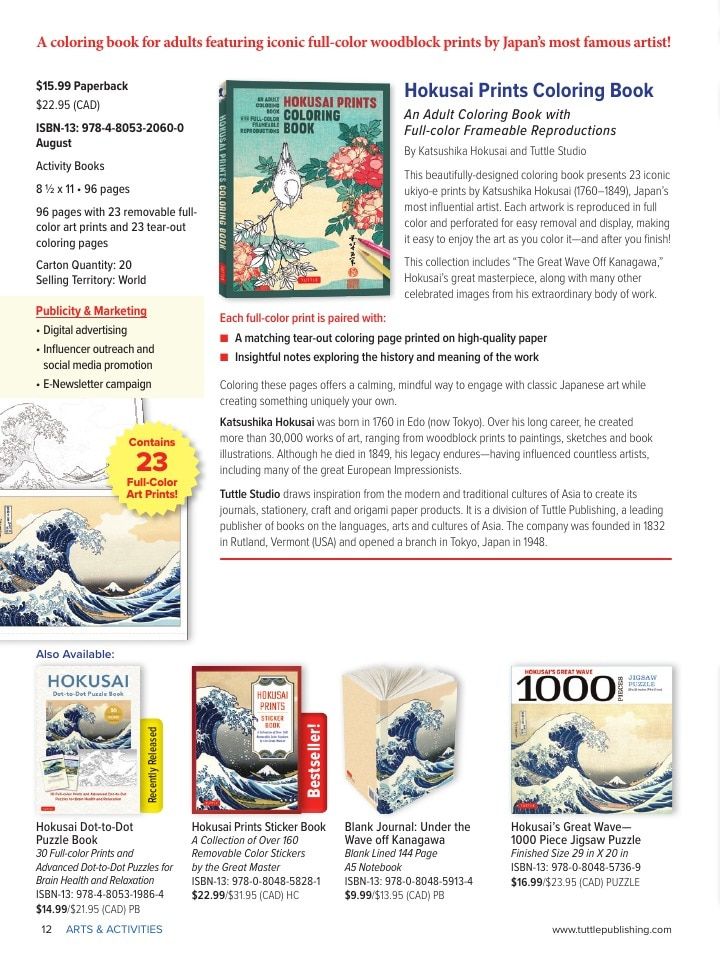 Tuttle Publishing Fall Books Catalog Weekly Ad January 1 - December 31, 2026