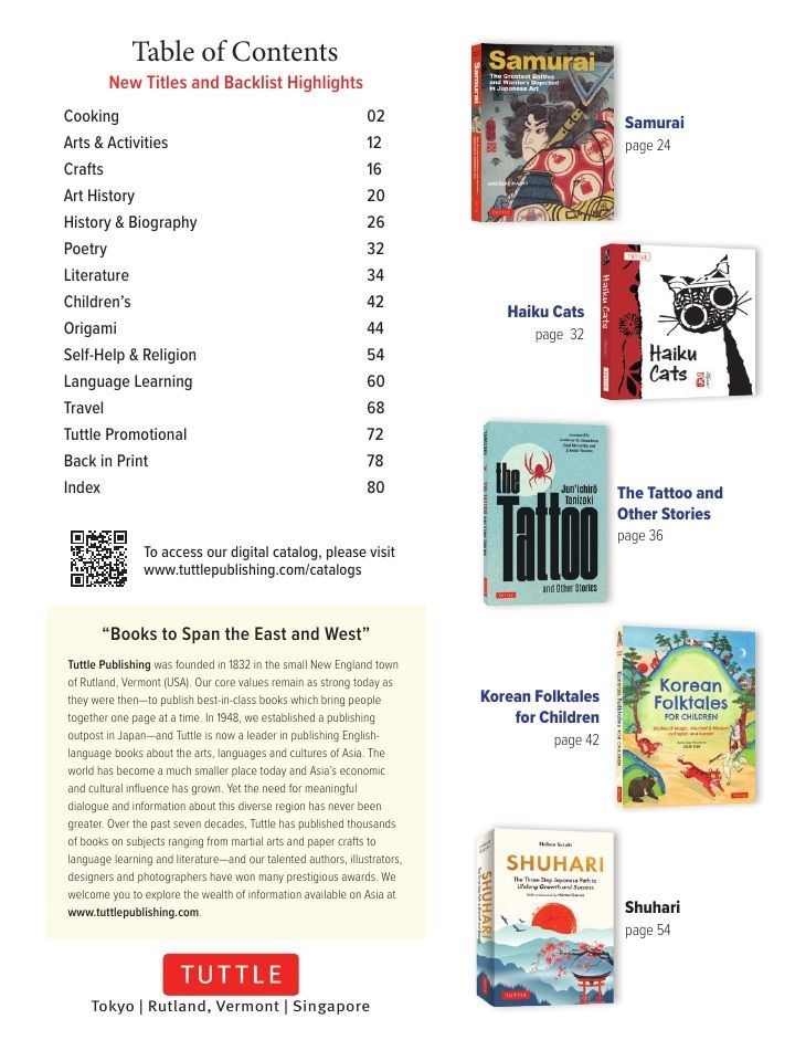Tuttle Publishing Fall Books Catalog Weekly Ad January 1 - December 31, 2026