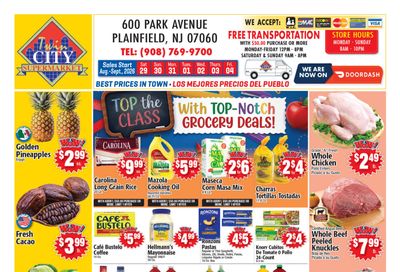 Twin City Supermarket (600 Park Avenue, Plainfield, NJ) Weekly Ad August 29 - September 4, 2026