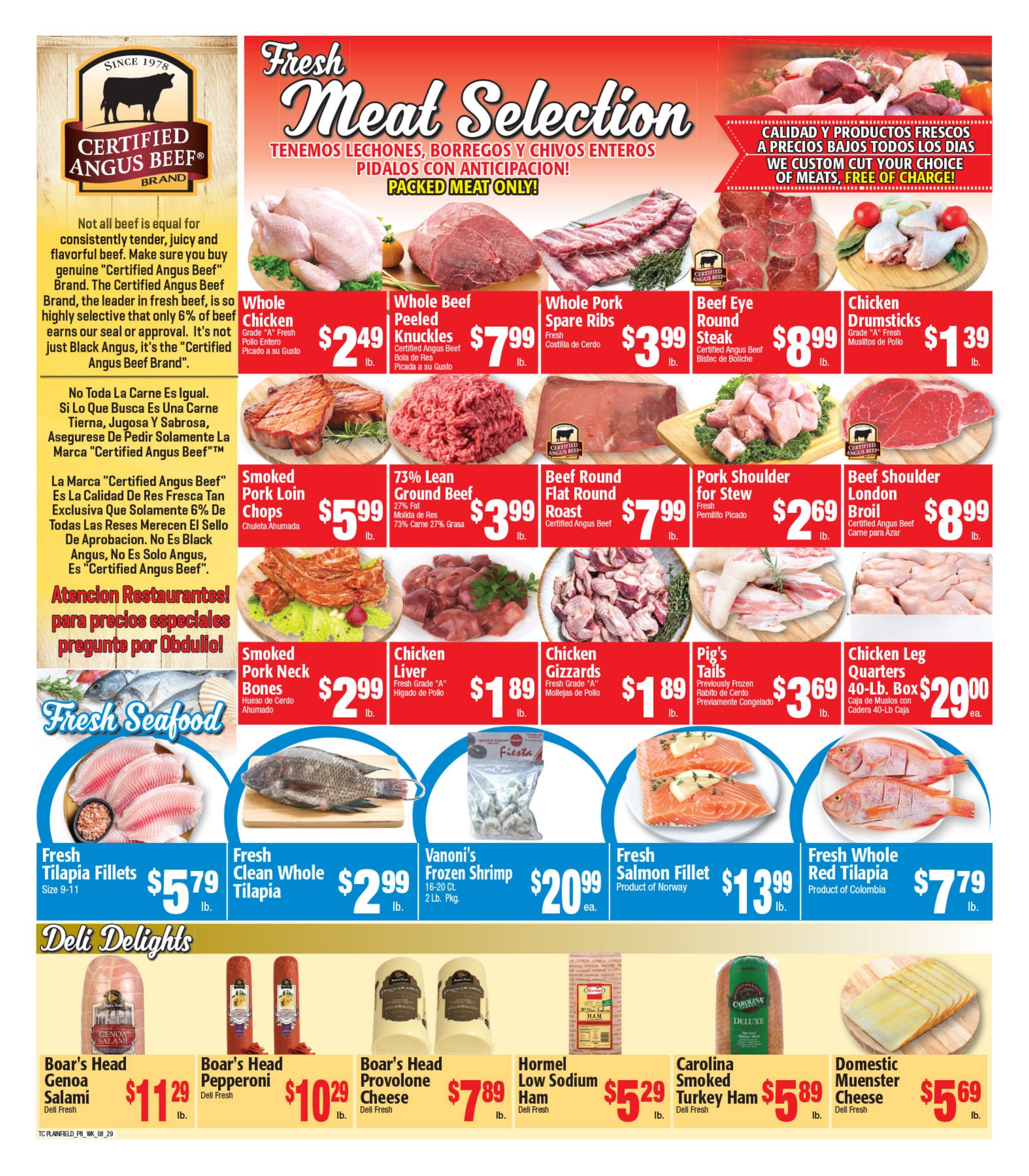 Twin City Supermarket (600 Park Avenue, Plainfield, NJ) Weekly Ad August 29 - September 4, 2026