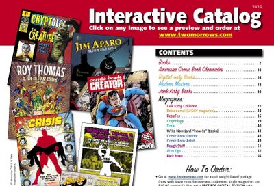 TwoMorrows Comics and Pop Culture Catalog Weekly Ad January 1 - December 31, 2026