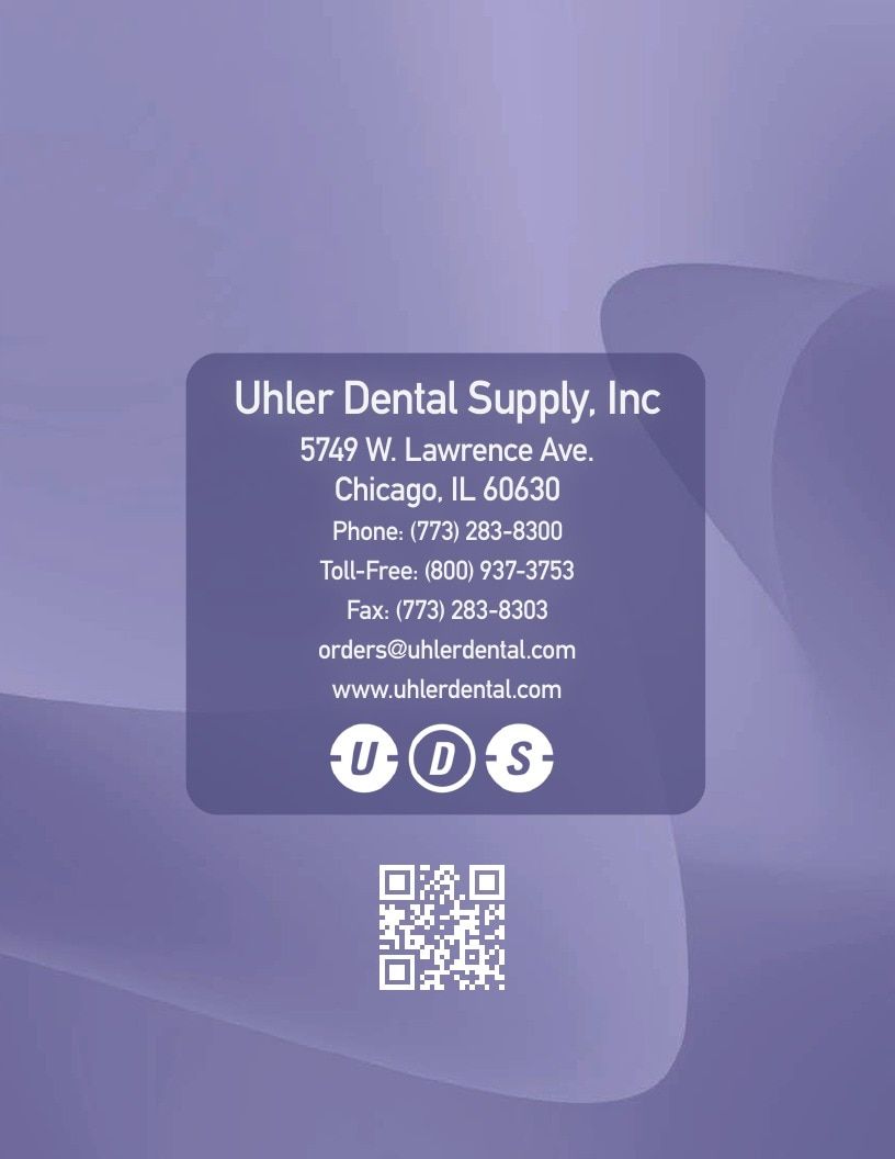 Uhler Dental Dental Products Catalog Weekly Ad January 1 - December 31, 2026