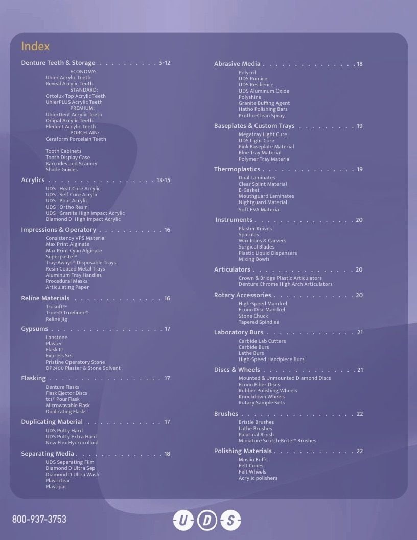 Uhler Dental Dental Products Catalog Weekly Ad January 1 - December 31, 2026