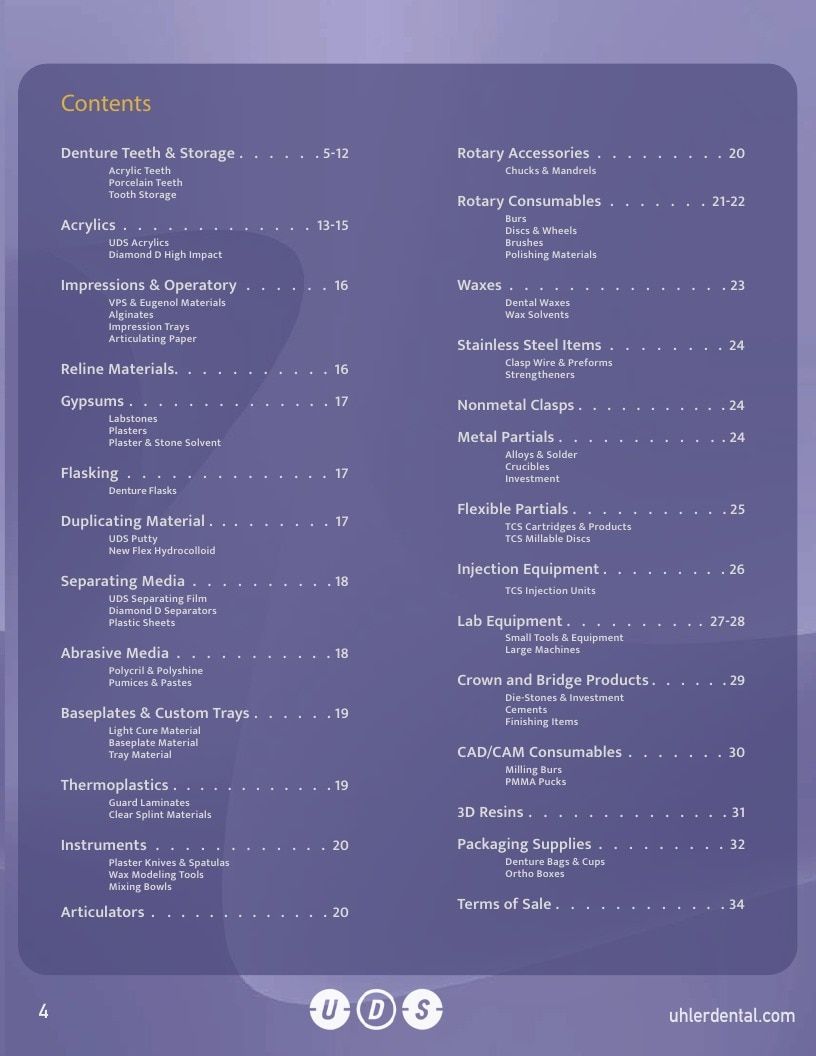 Uhler Dental Dental Products Catalog Weekly Ad January 1 - December 31, 2026