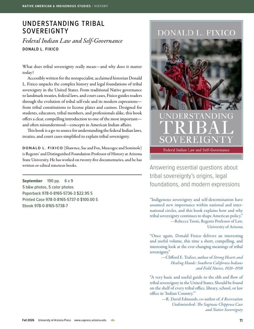University of Arizona Press Fall Book Catalog Weekly Ad January 1 - December 31, 2026