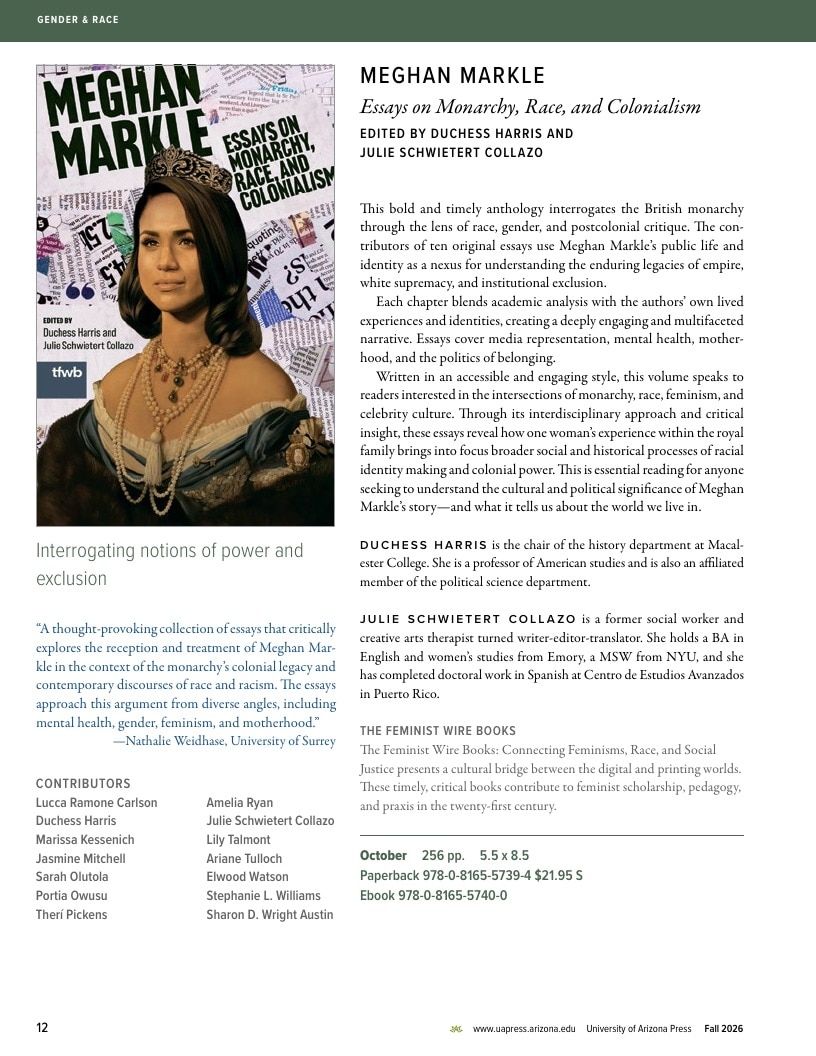 University of Arizona Press Fall Book Catalog Weekly Ad January 1 - December 31, 2026