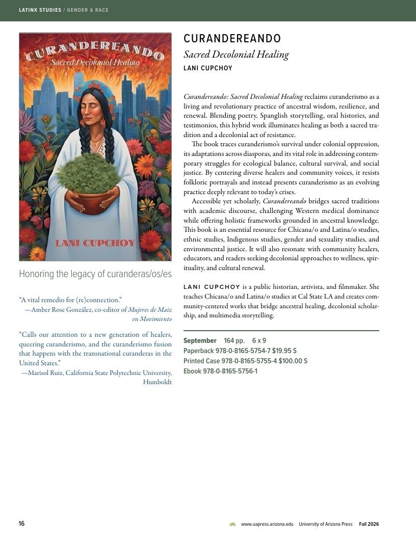 University of Arizona Press Fall Book Catalog Weekly Ad January 1 - December 31, 2026