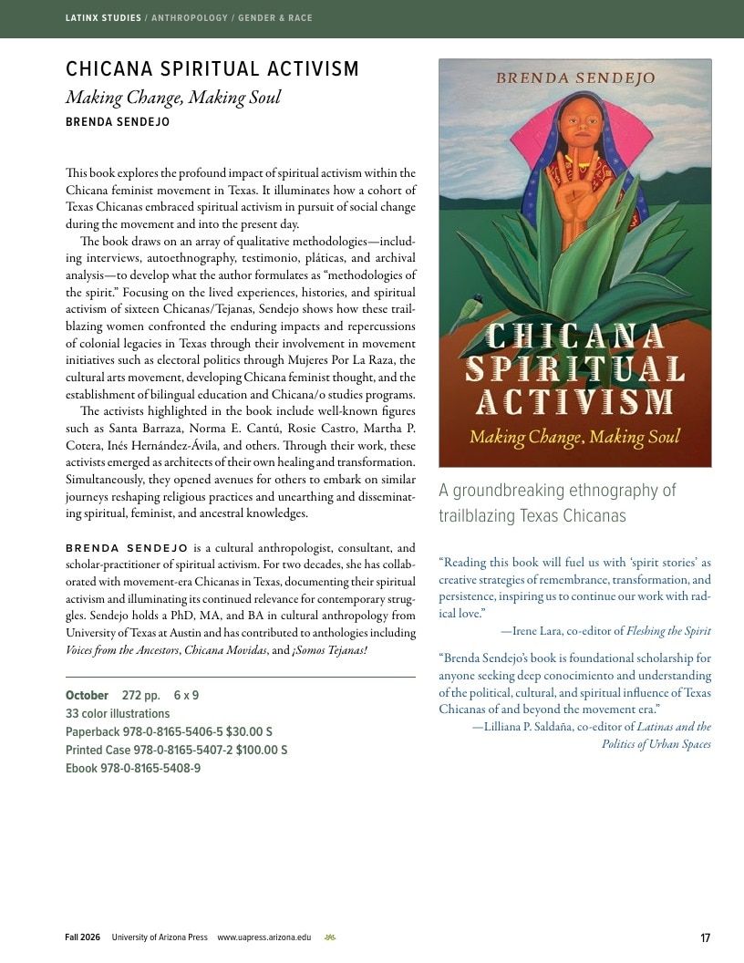 University of Arizona Press Fall Book Catalog Weekly Ad January 1 - December 31, 2026