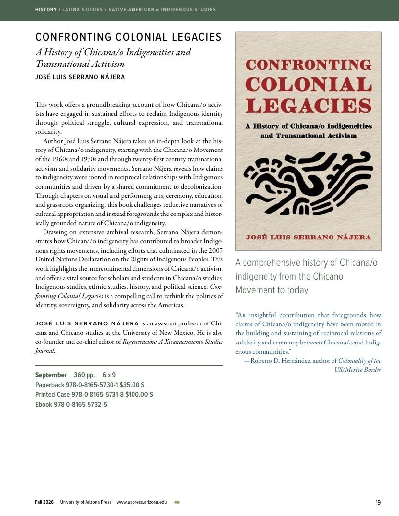 University of Arizona Press Fall Book Catalog Weekly Ad January 1 - December 31, 2026