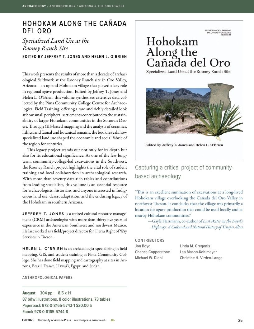University of Arizona Press Fall Book Catalog Weekly Ad January 1 - December 31, 2026