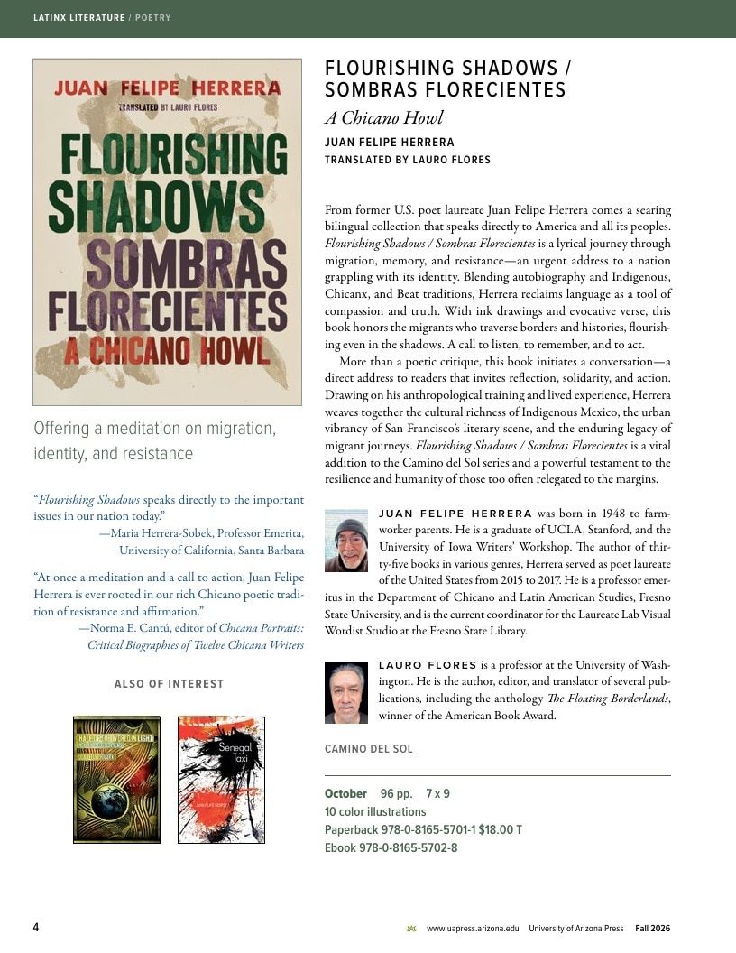 University of Arizona Press Fall Book Catalog Weekly Ad January 1 - December 31, 2026