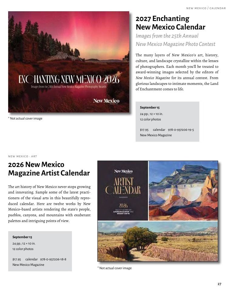 University of New Mexico Press Fall Book Catalog Weekly Ad January 1 - December 31, 2026