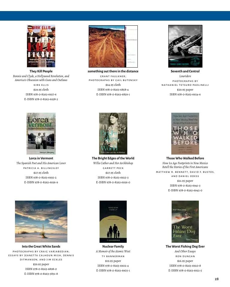 University of New Mexico Press Fall Book Catalog Weekly Ad January 1 - December 31, 2026