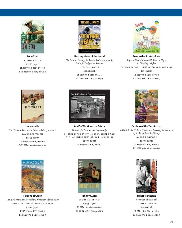 University of New Mexico Press Fall Book Catalog Weekly Ad January 1 - December 31, 2026