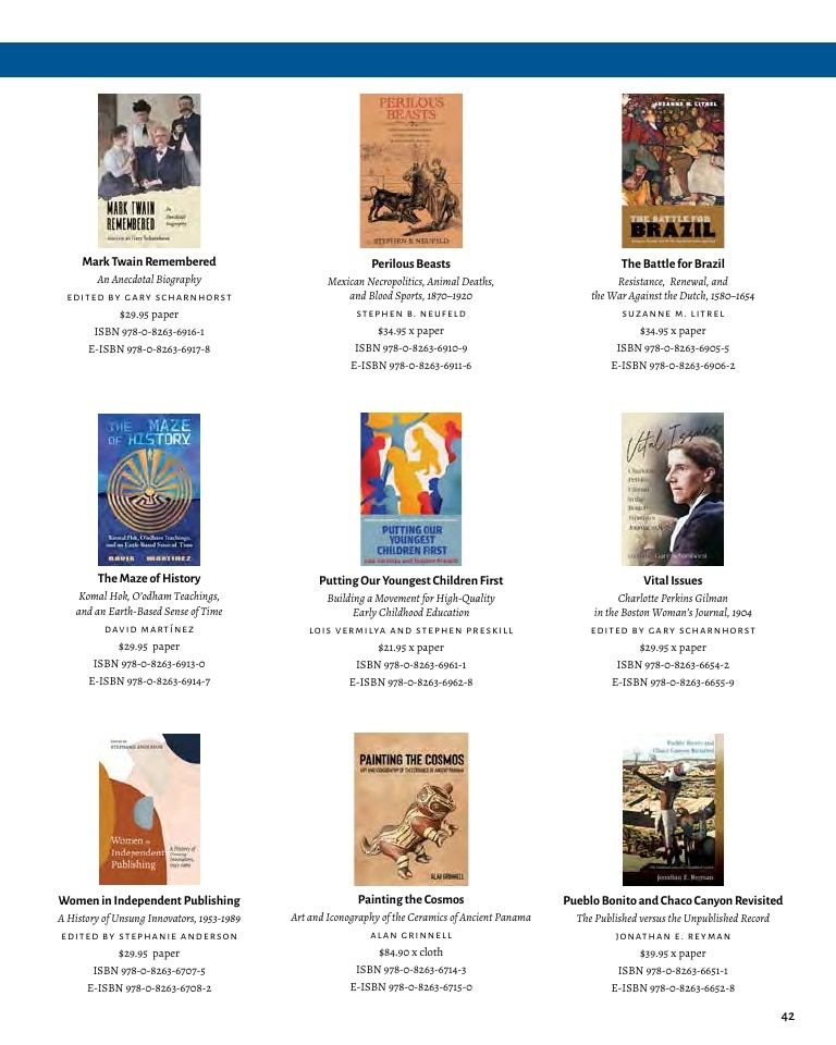 University of New Mexico Press Fall Book Catalog Weekly Ad January 1 - December 31, 2026