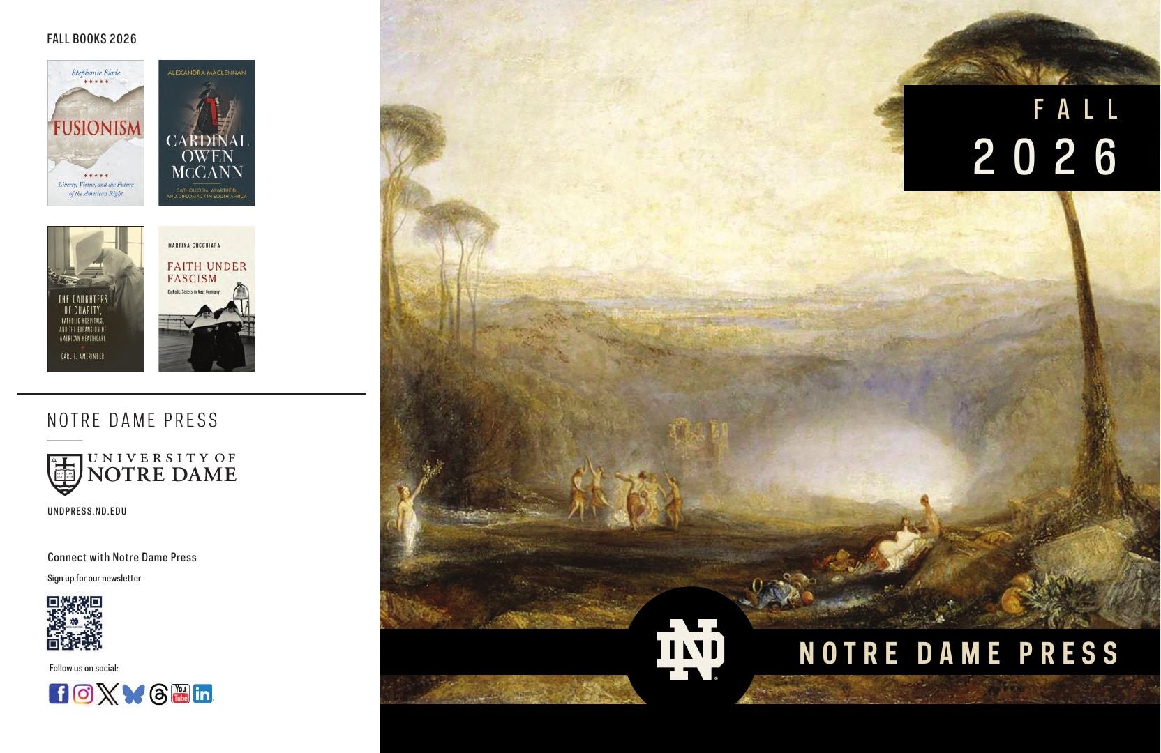 University of Notre Dame Press Fall Book Catalog Weekly Ad January 1 - December 31, 2026