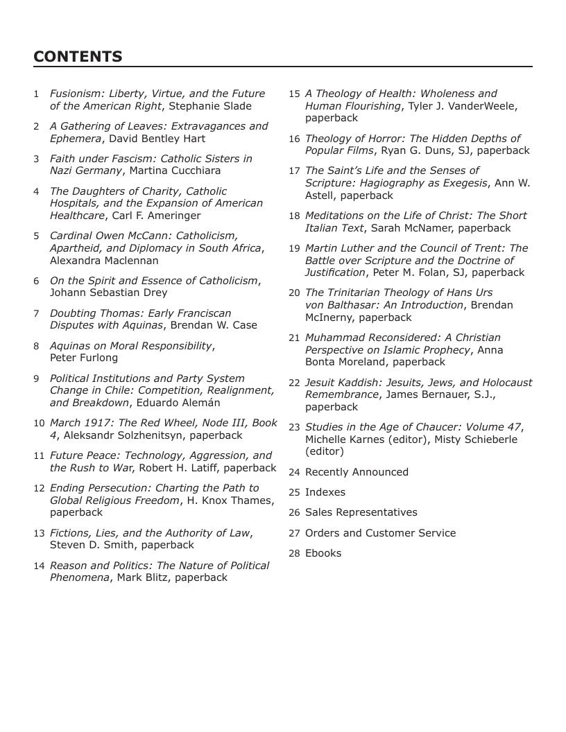 University of Notre Dame Press Fall Book Catalog Weekly Ad January 1 - December 31, 2026