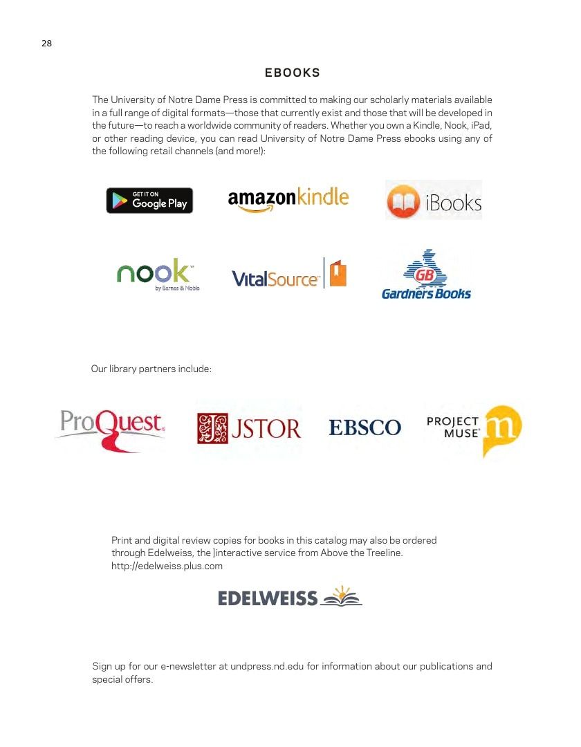 University of Notre Dame Press Fall Book Catalog Weekly Ad January 1 - December 31, 2026