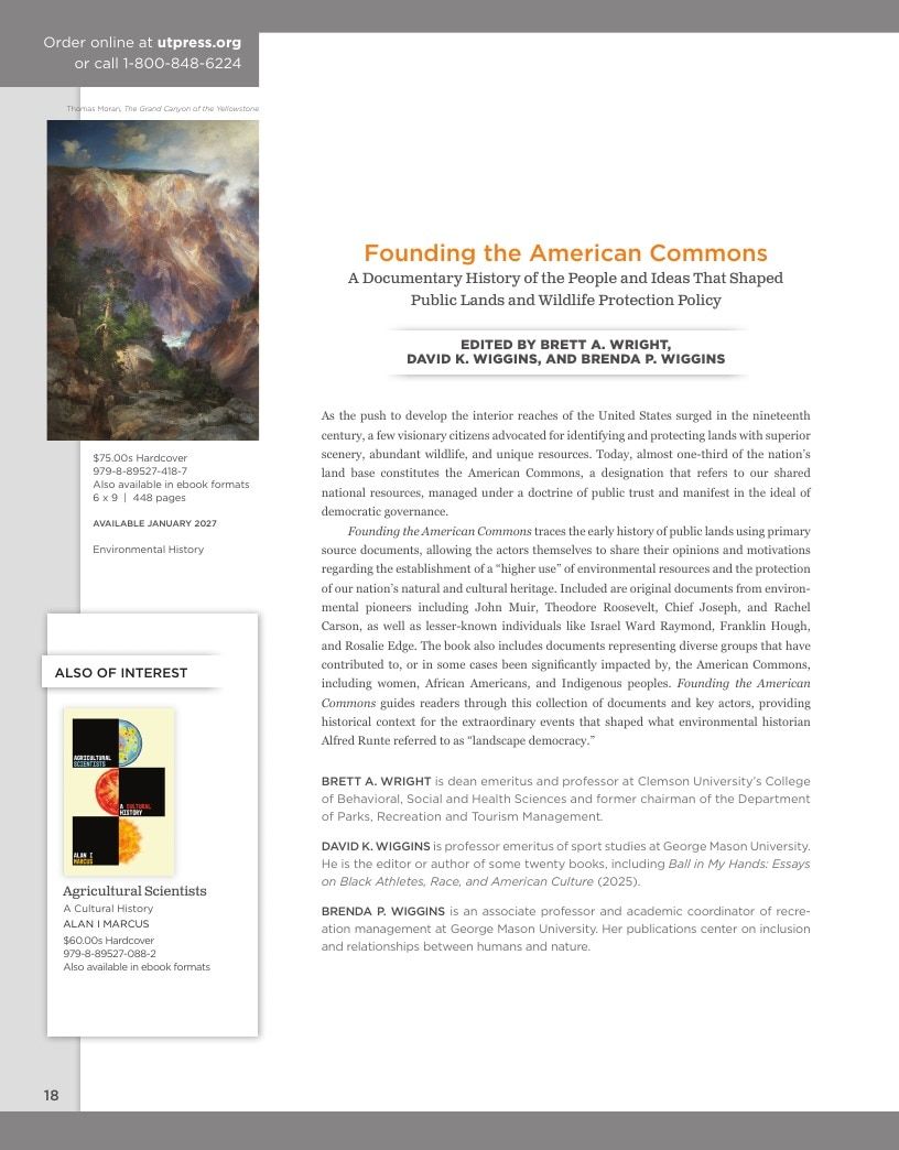 University of Tennessee Press Fall and Winter Books Catalog Weekly Ad January 1 - December 31, 2026