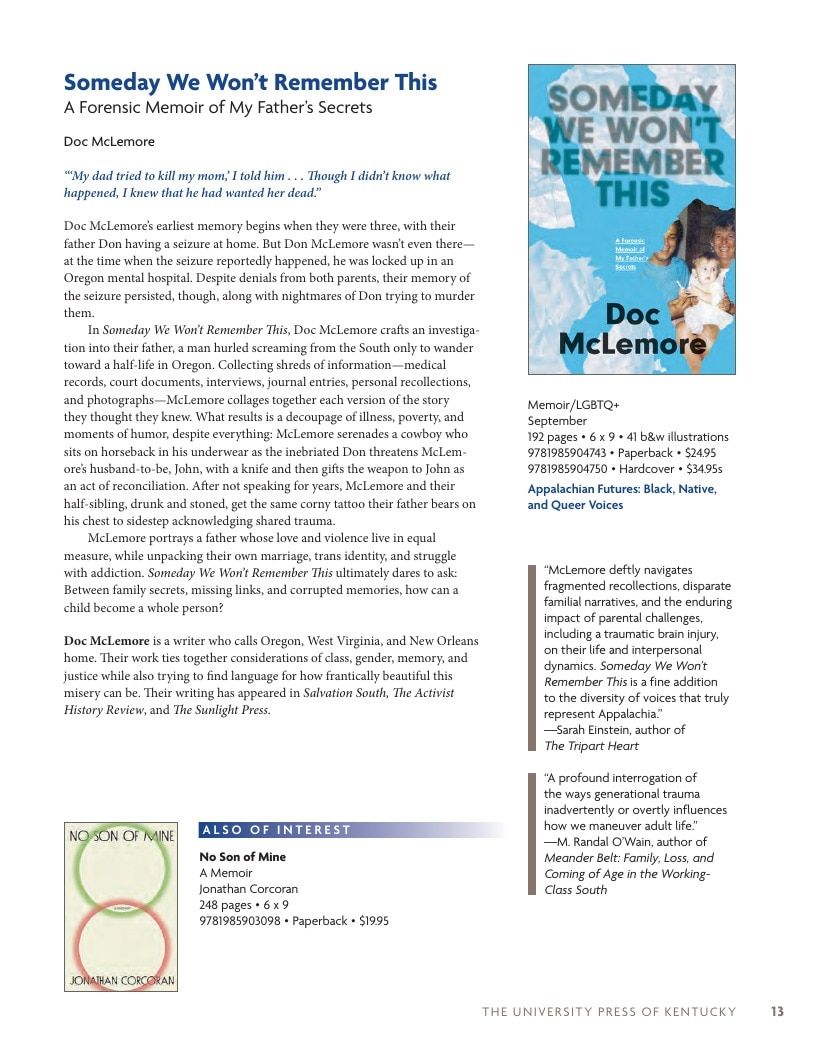 University Press of Kentucky Fall Book Catalog Weekly Ad January 1 - December 31, 2026
